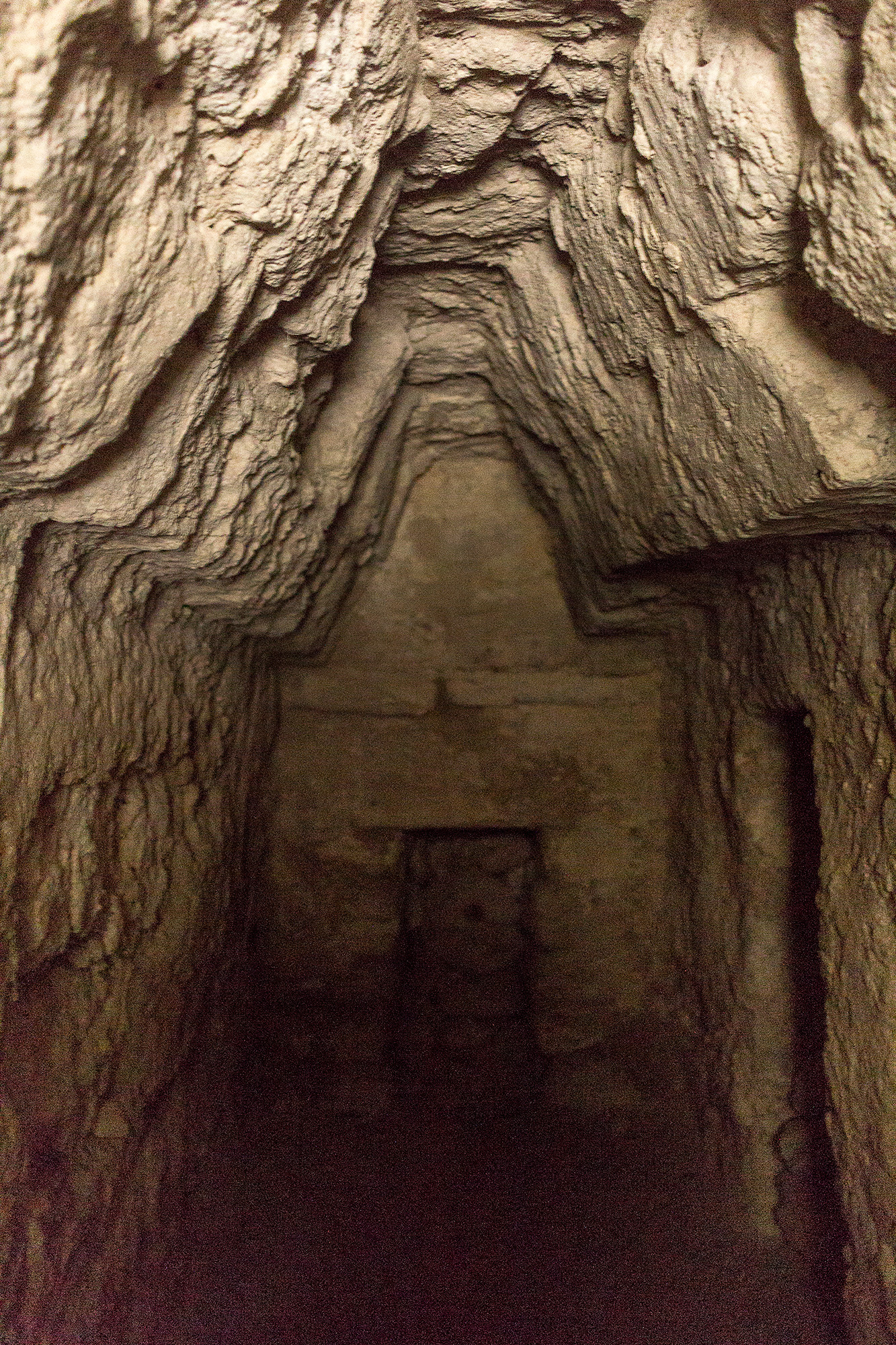 Interior de ruinas en La Muerta